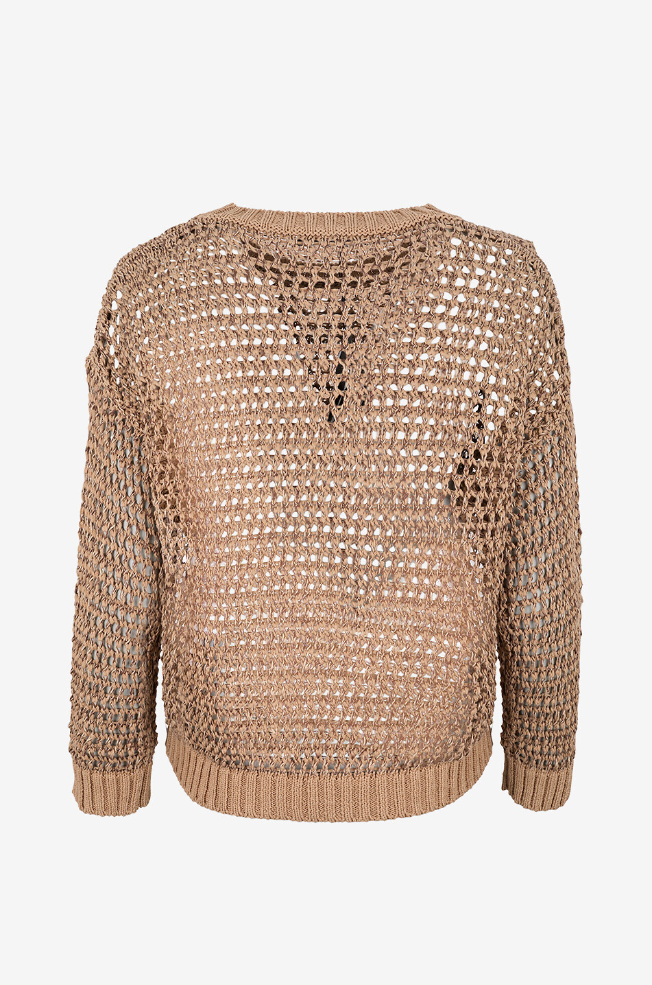 WEEKEND MAX MARA Pullover mit Rundhalsausschnitt aus Leinen und Baumwolle Doniri Damen BRAUN 2