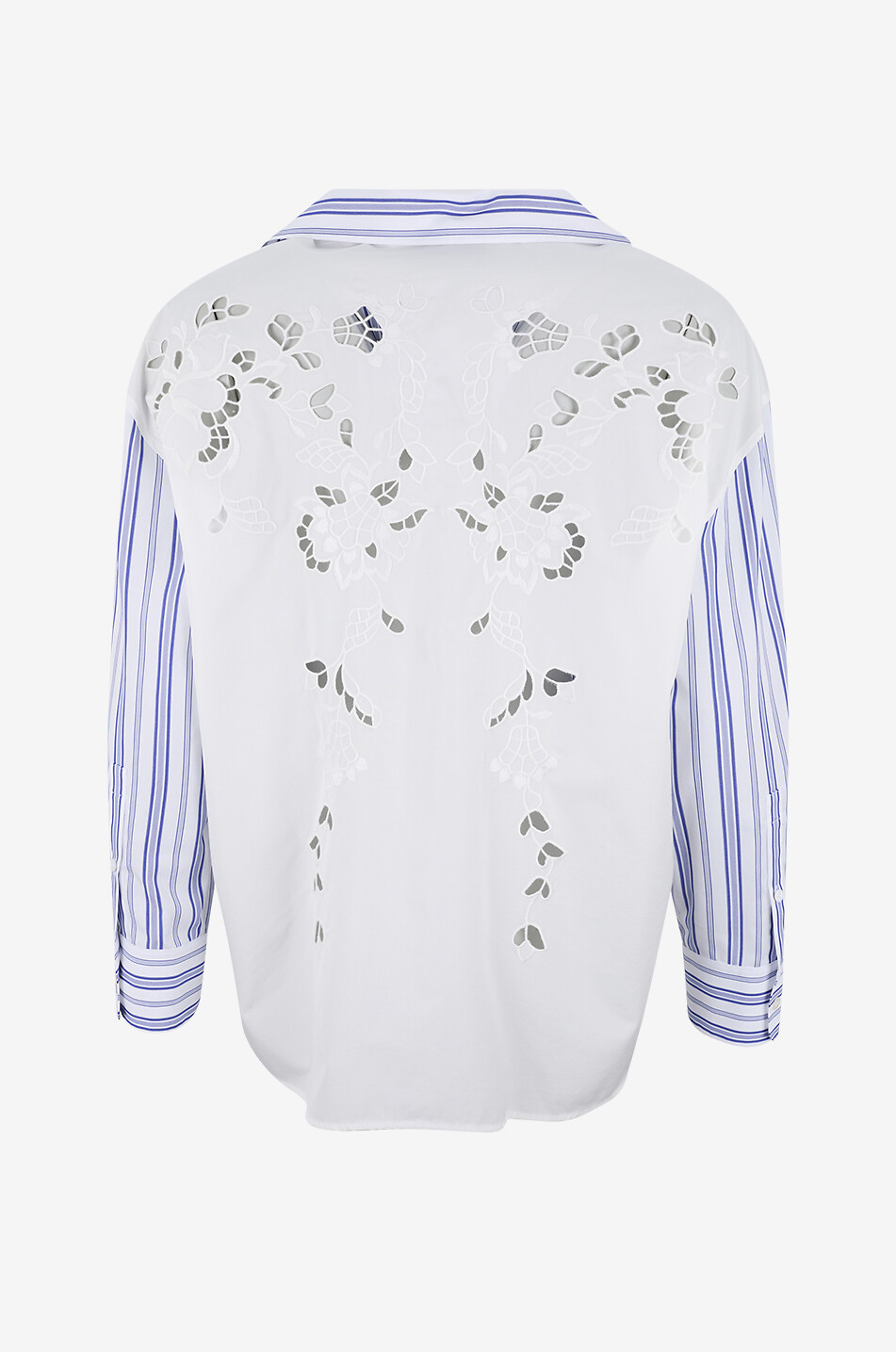 WEEKEND MAX MARA Hemd mit Lochstickerei aus Baumwollpopeline Tessi Damen DUNKELBLAU 2