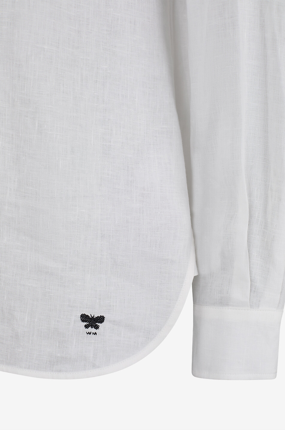 WEEKEND MAX MARA Hemd aus Leinen mit gesticktem Logo Werne Damen WEISS 3