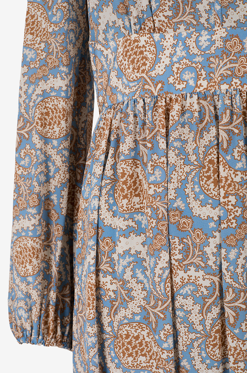 WEEKEND MAX MARA Martora silk crepe V-neck long dress Women LIGHT BLUE 3
