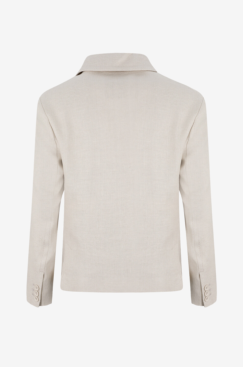 'S MAX MARA Cecil linen blend notch lapel lightweight jacket Women WHITE 2