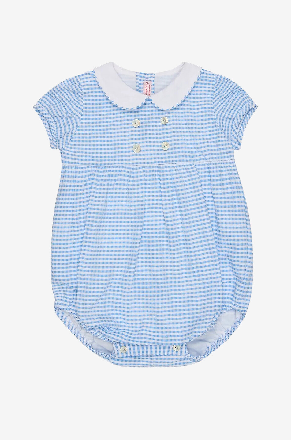 Claro smocked cotton baby romper