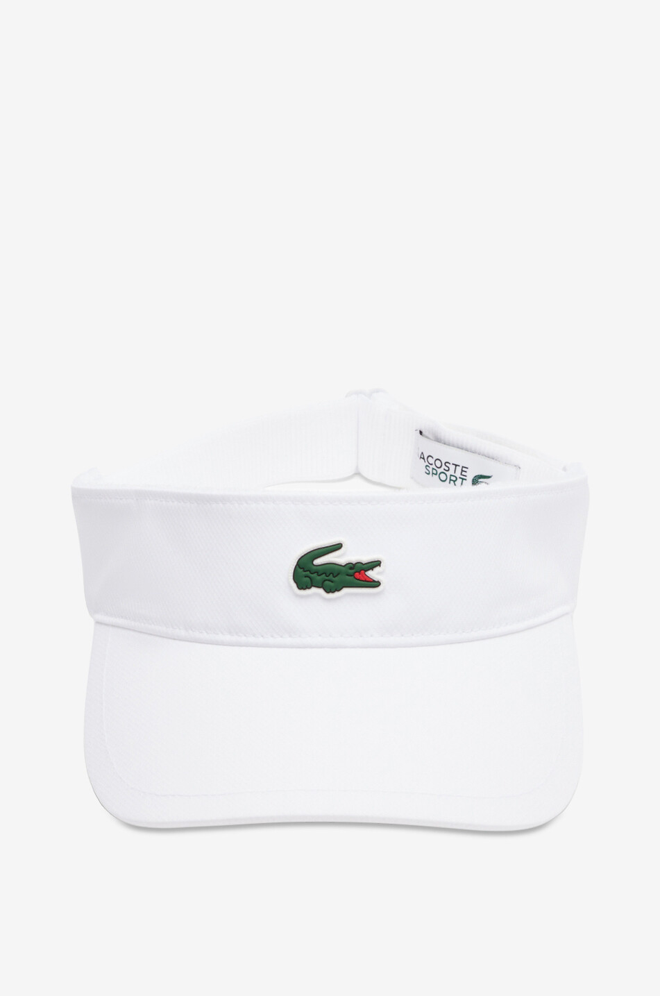 LACOSTE Visière sport en taffetas diamanté Homme BLANC 2