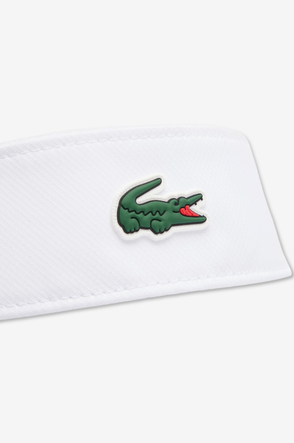 LACOSTE Visière sport en taffetas diamanté Homme BLANC 4