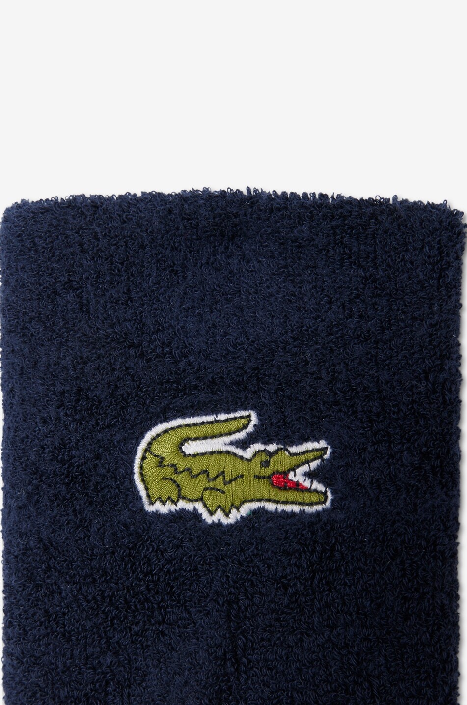 LACOSTE Lot de deux bracelets éponge en coton Unisexe BLEU FONCE 2