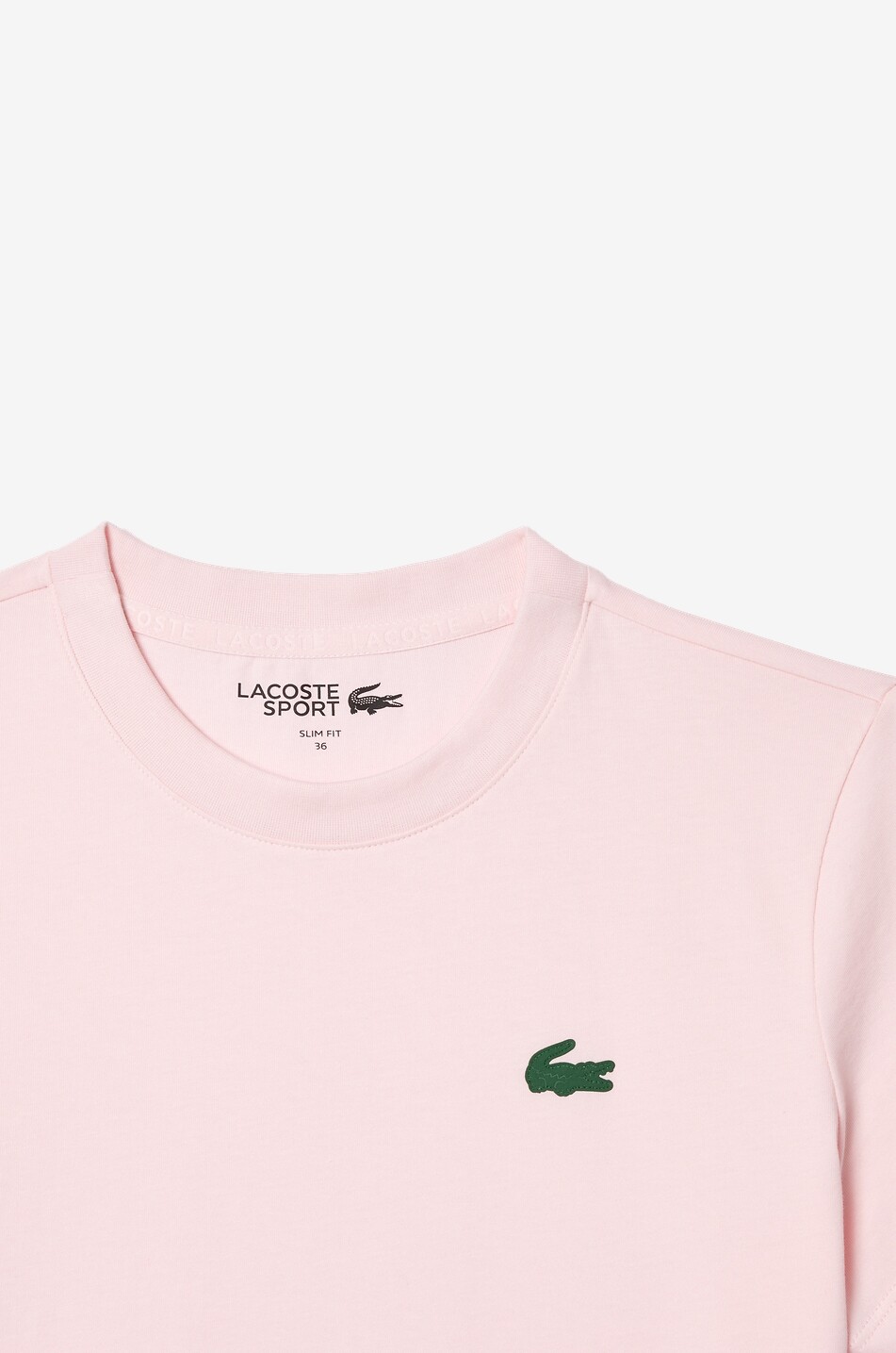 LACOSTE T-shirt à col rond en coton mélangé Ultra Dry Femme ROSE 5