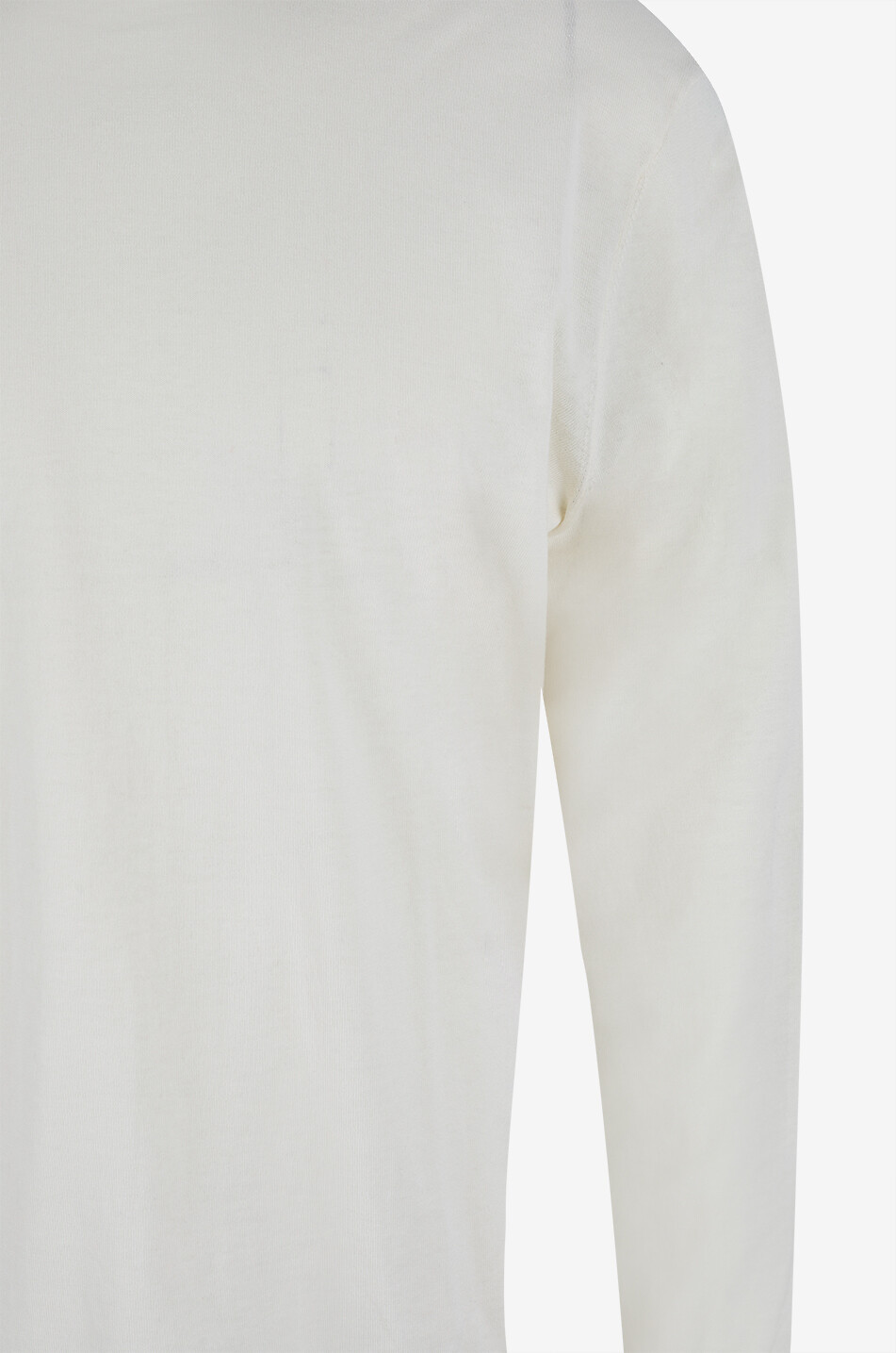 BONGENIE Crewneck jumper in cotton jersey Men EGGSHELL 3