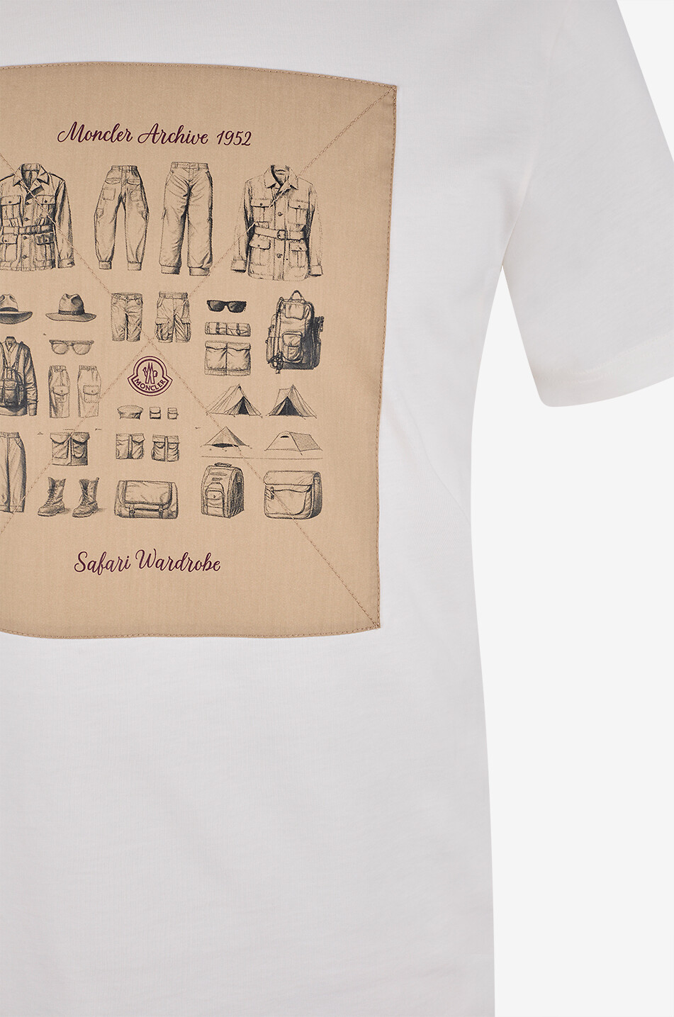 MONCLER Round-neck cotton jersey T-shirt Men WHITE 3