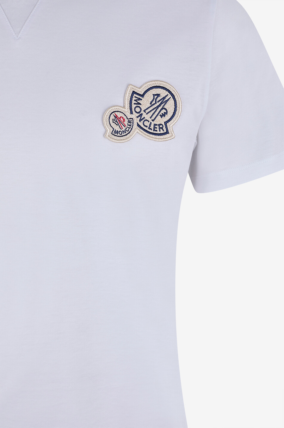 MONCLER Round-neck cotton jersey T-shirt Men WHITE 3