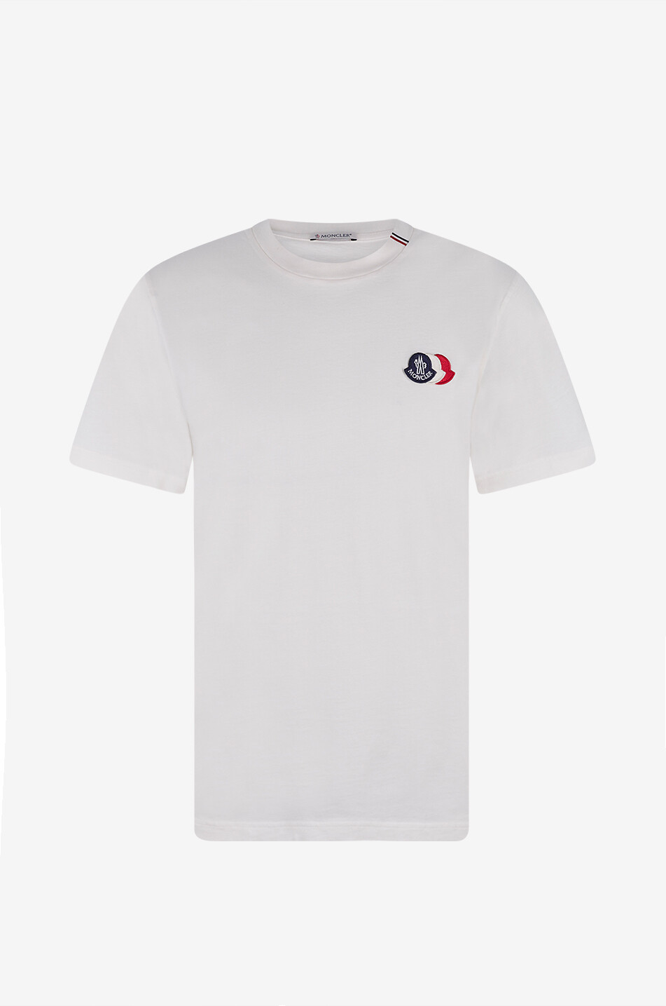MONCLER Round-neck jersey cotton t-shirt Men WHITE 1