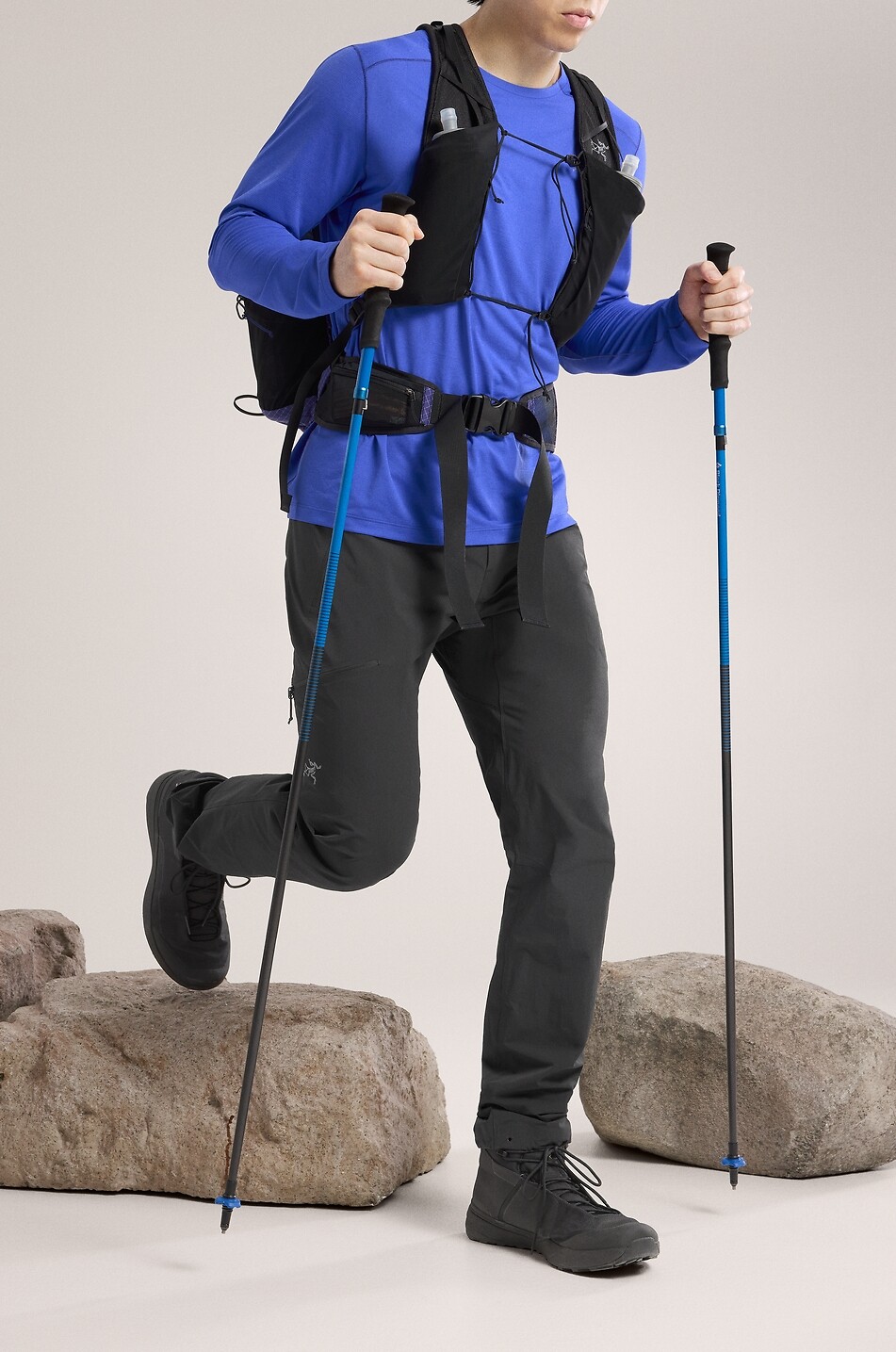 ARC'TERYX Gamma SL technical fabric hiking trousers Men BLACK 5