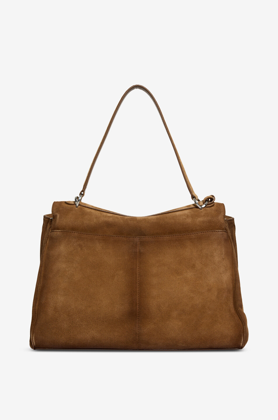 BALENCIAGA Sac à main en daim Rodeo Moyen Femme CAMEL 3
