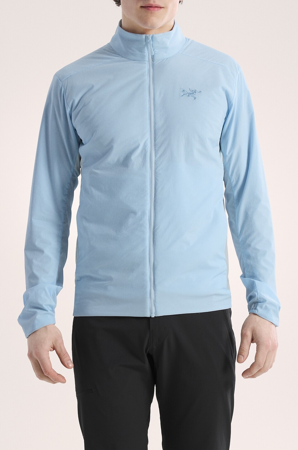 ARC'TERYX Atom SL fitted windproof jacket with stand collar Men LIGHT BLUE 3