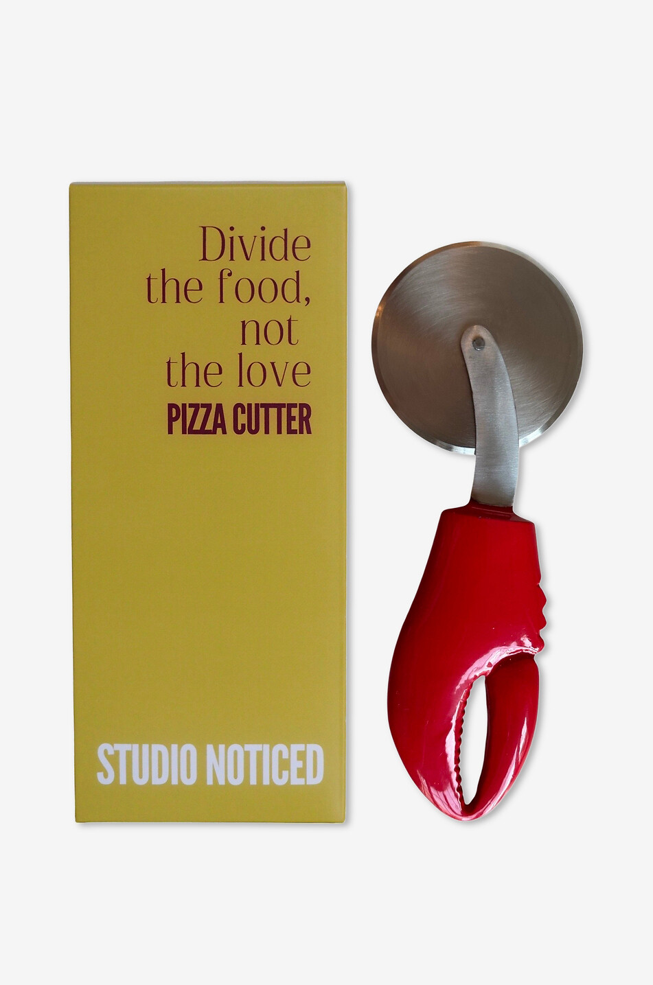 STUDIO NOTICED Roulette à pizza en acier inoxydable Lobster Leg Maison ROUGE 2