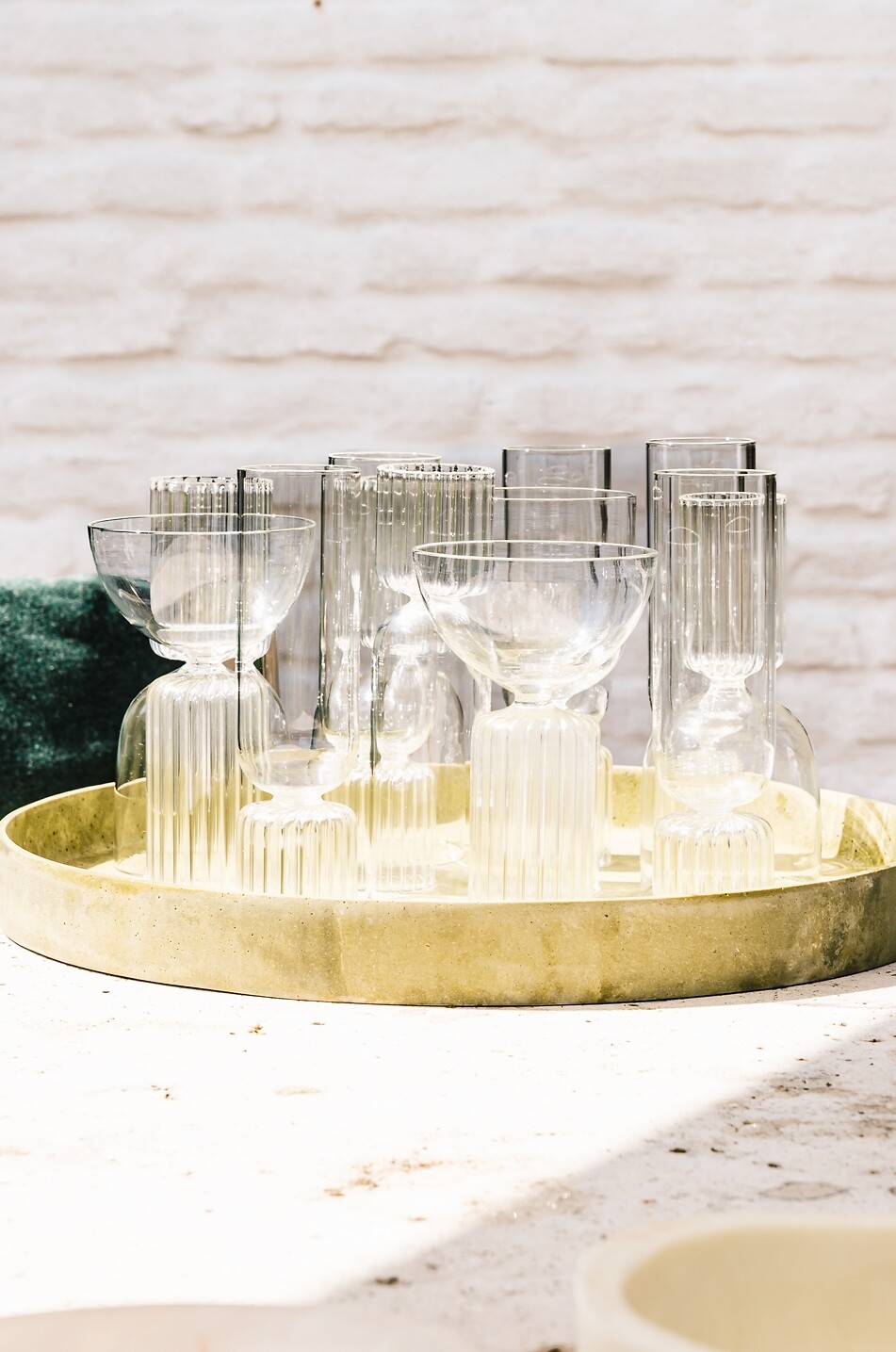 STUDIO NOTICED Zweier-Set Weingläser aus Borosilikatglas Doric Haus Farblos 4