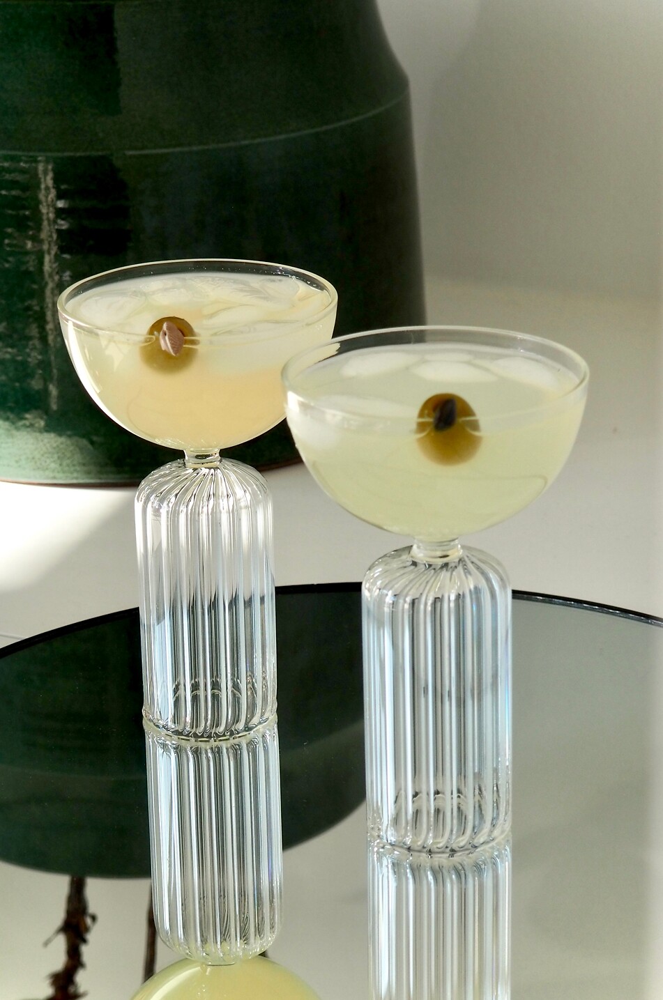 STUDIO NOTICED Doric borosilicate glass cocktail glasses set of two Home Colourless 1