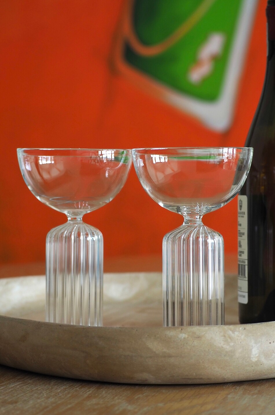 STUDIO NOTICED Doric borosilicate glass cocktail glasses set of two Home Colourless 2