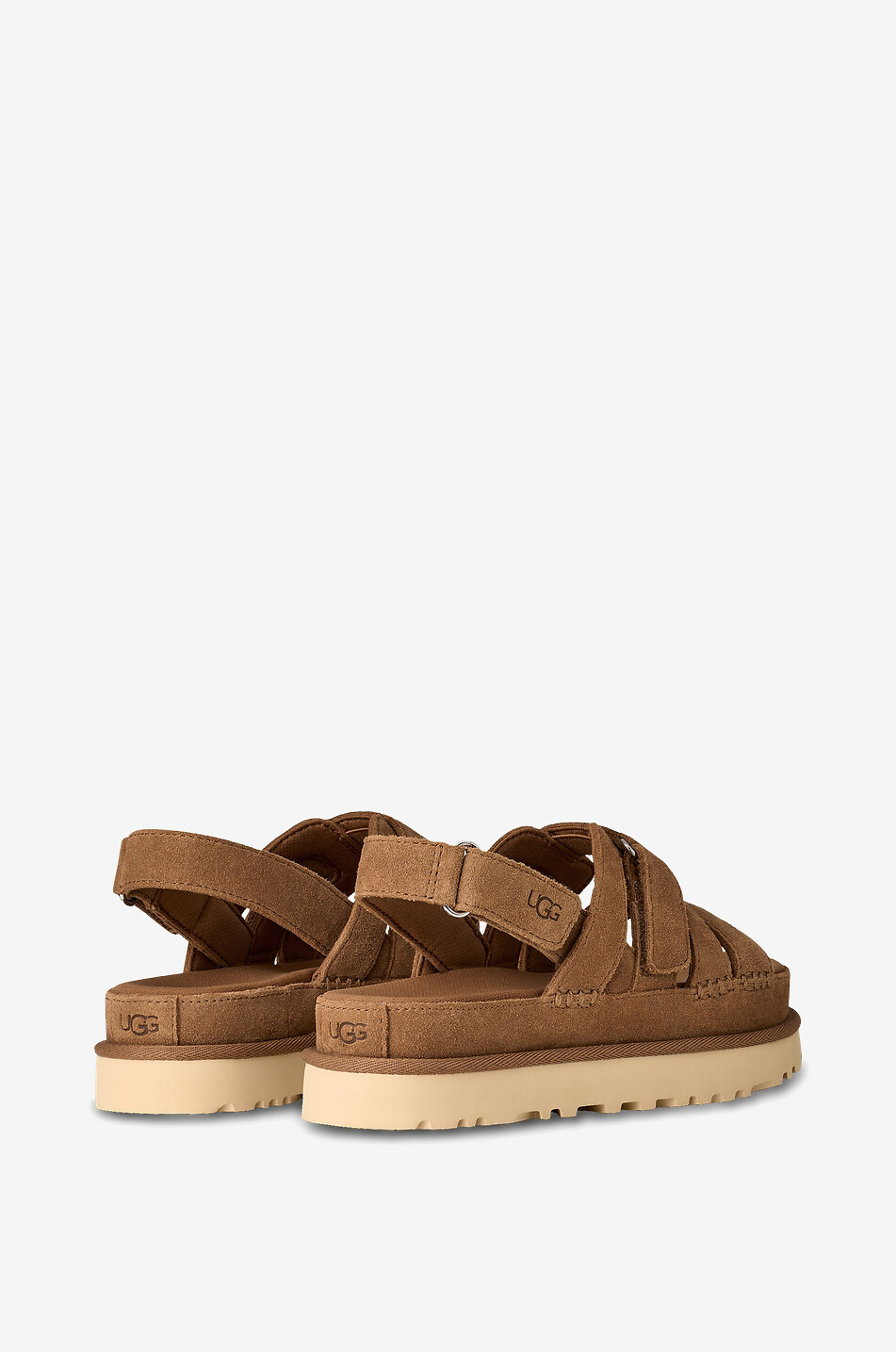 UGG Goldenstar Gleam suede platform sandals Women BROWN 3