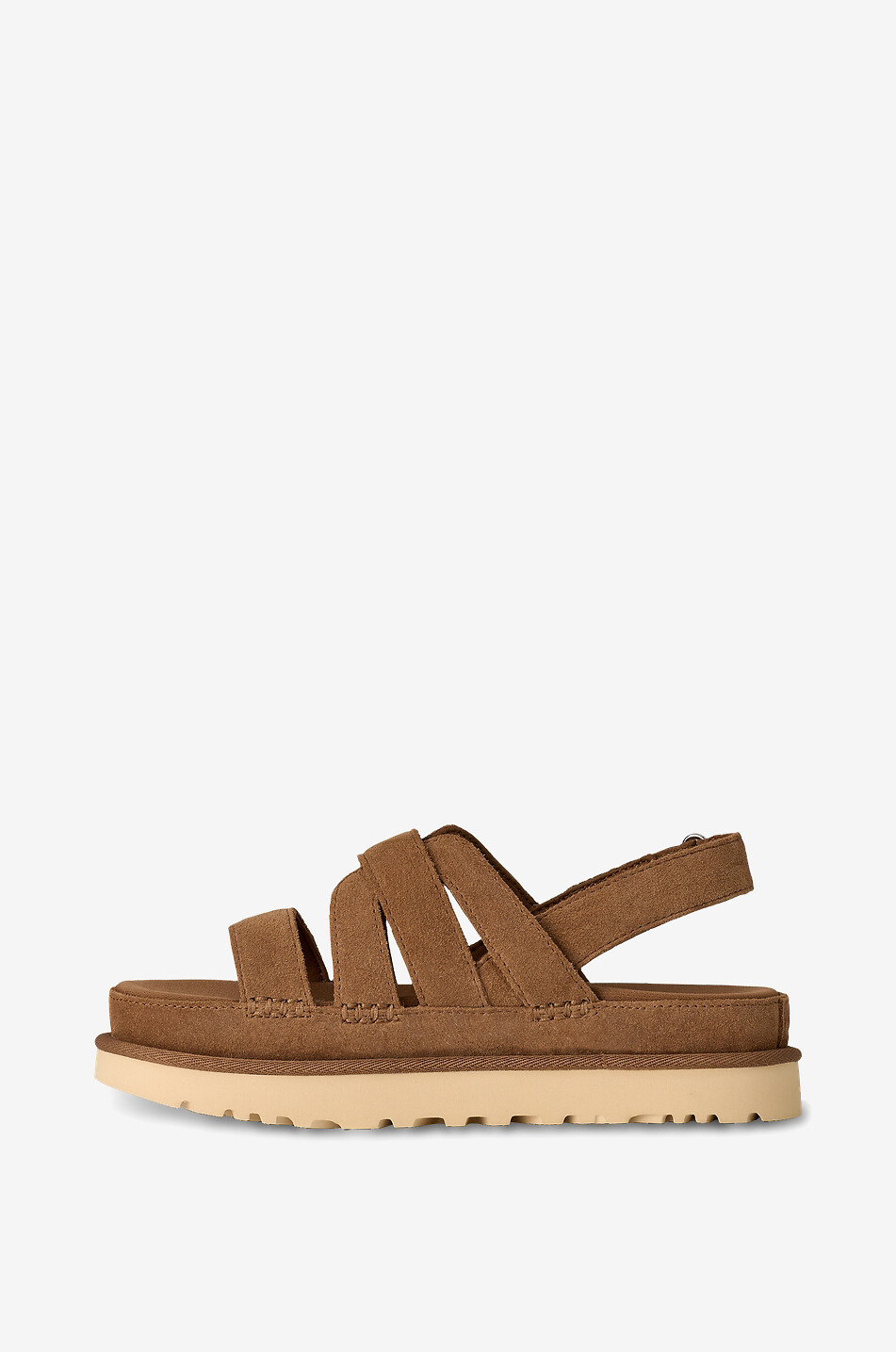 UGG Goldenstar Gleam suede platform sandals Women BROWN 4