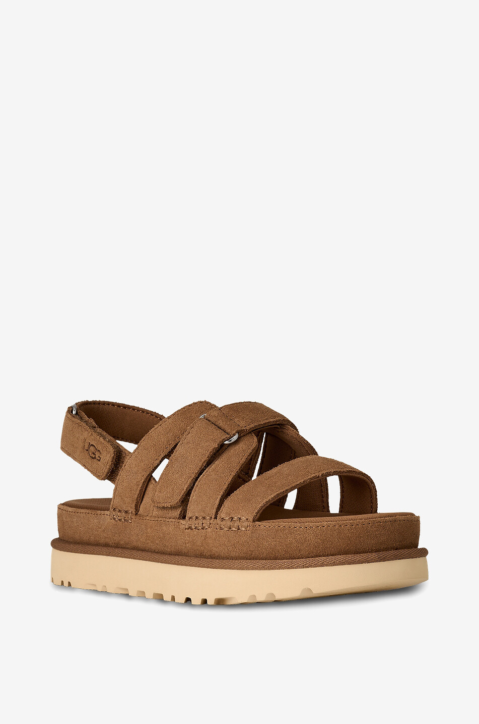 UGG Goldenstar Gleam suede platform sandals Women BROWN 1