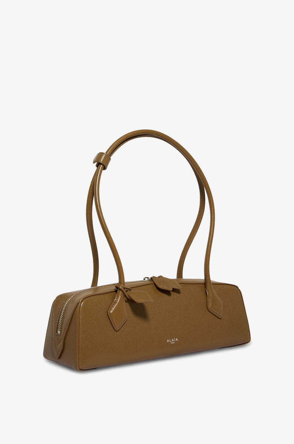 ALAÏA Le Teckel Medium smooth leather handbag Women GREEN 2