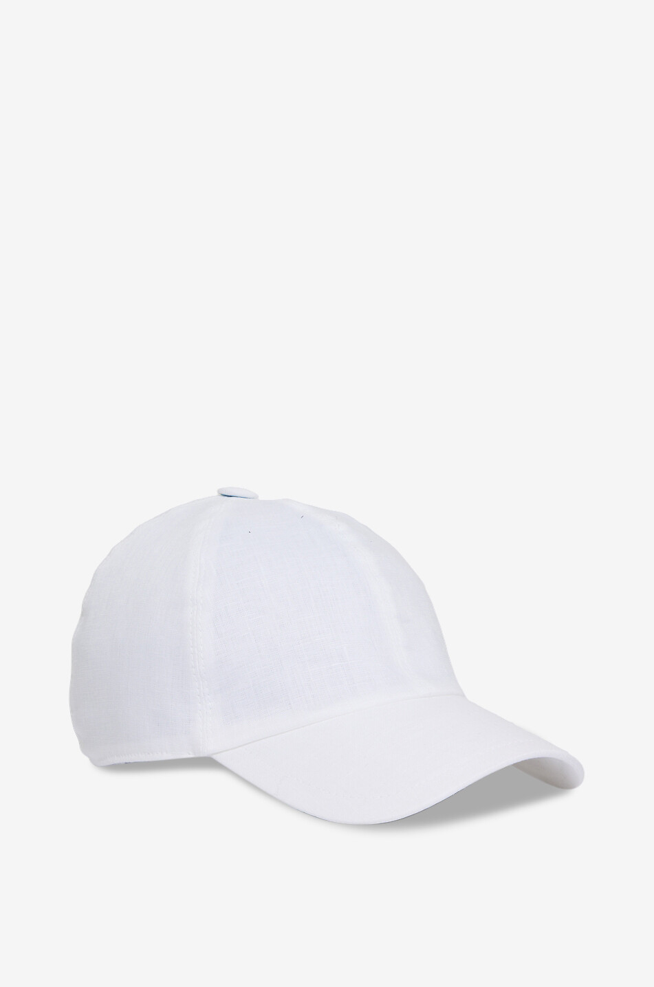 FEDELI Land mélange linen cap Men WHITE 2