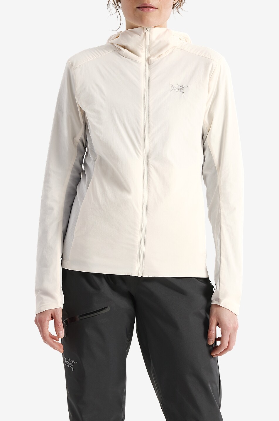 ARC'TERYX Atom Sl hooded fitted windproof jacket Women EGGSHELL 3