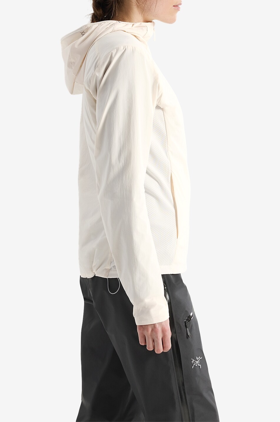 ARC'TERYX Atom Sl hooded fitted windproof jacket Women EGGSHELL 4