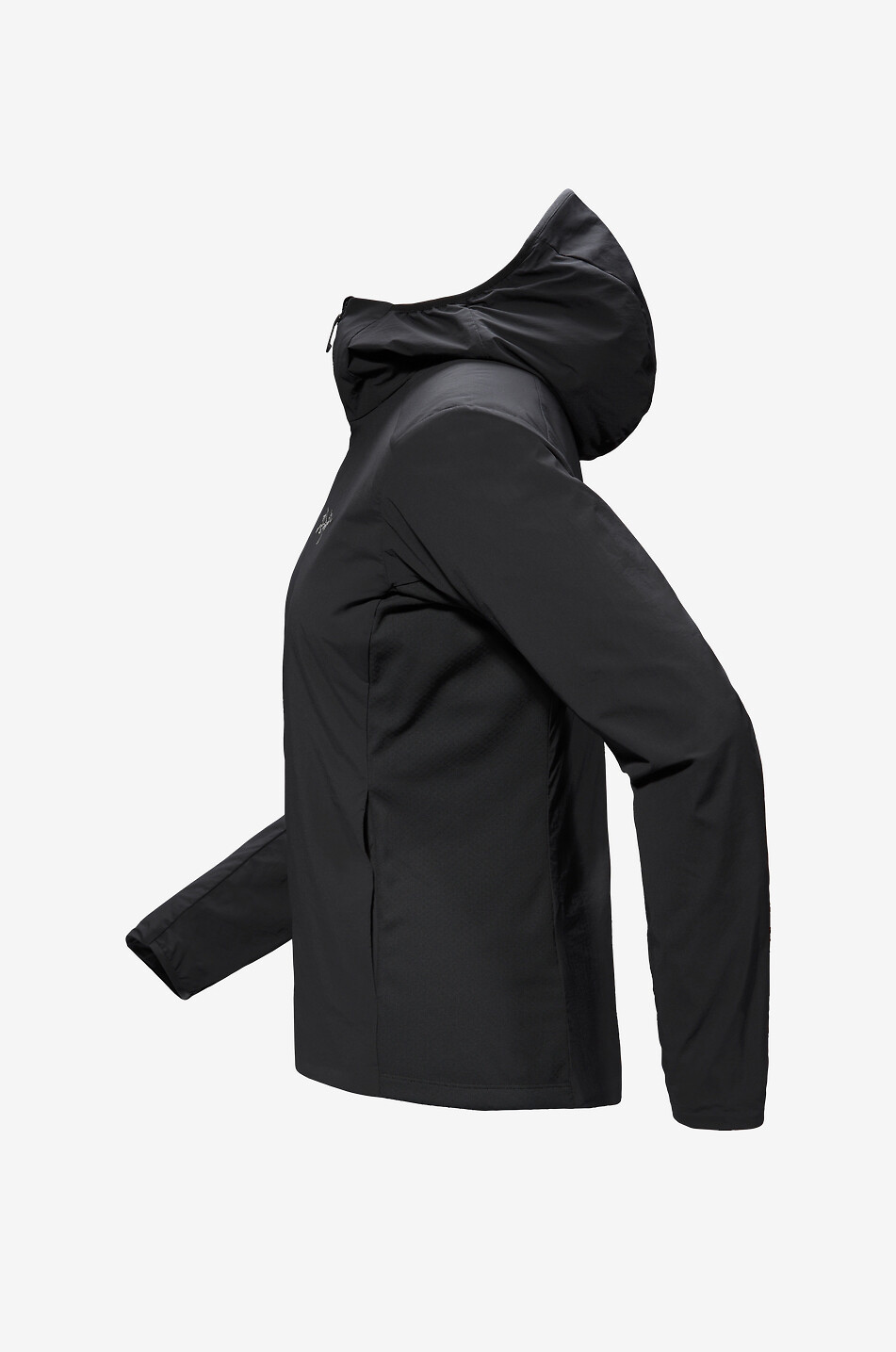 ARC'TERYX Atom Sl hooded fitted windproof jacket Women BLACK 2