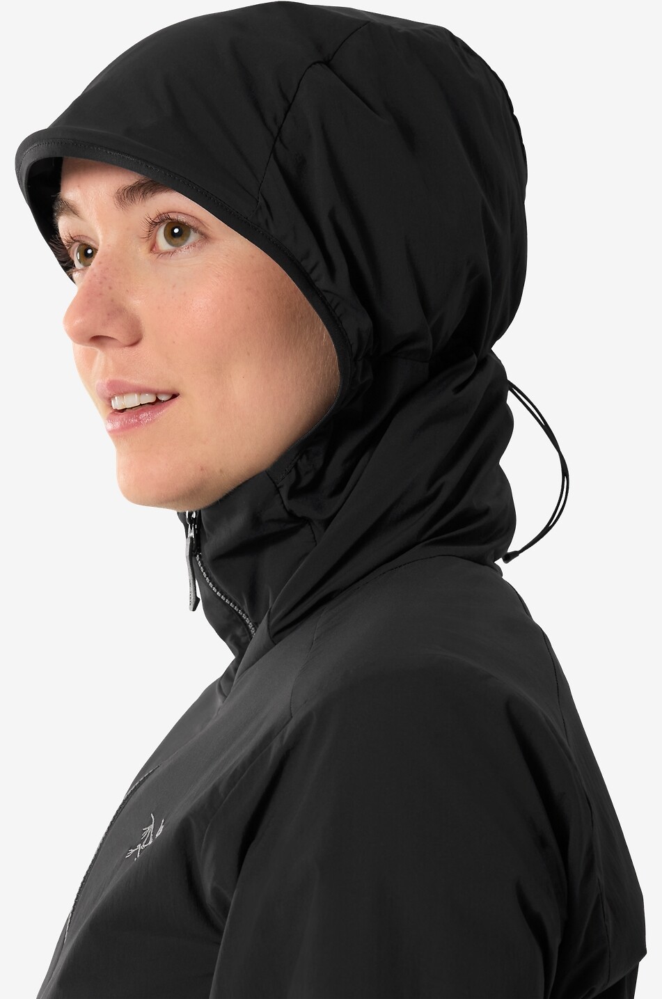 ARC'TERYX Atom Sl hooded fitted windproof jacket Women BLACK 8