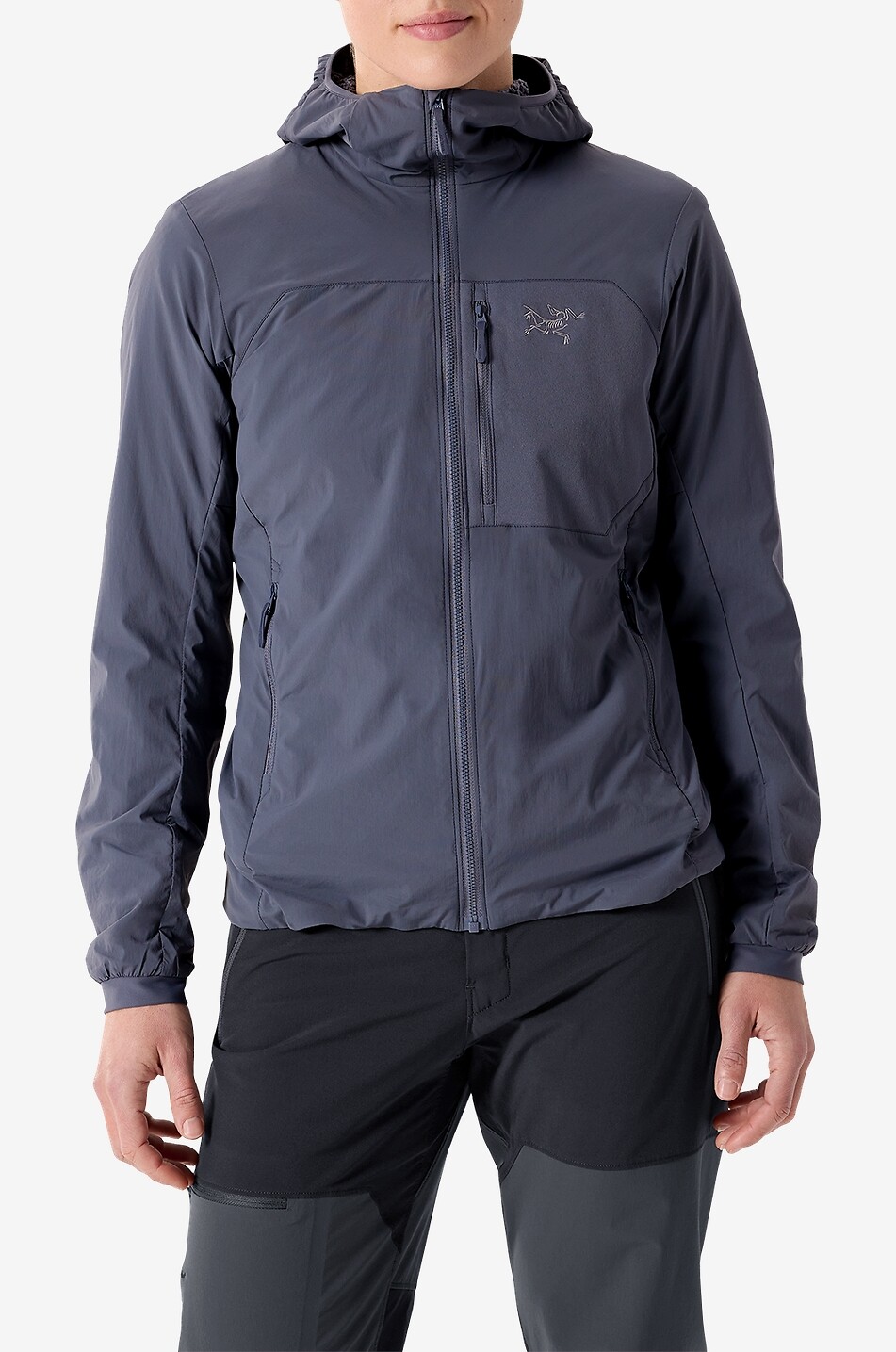 ARC'TERYX Proton SL adjustable hooded windproof jacket Women DARK GREY 3