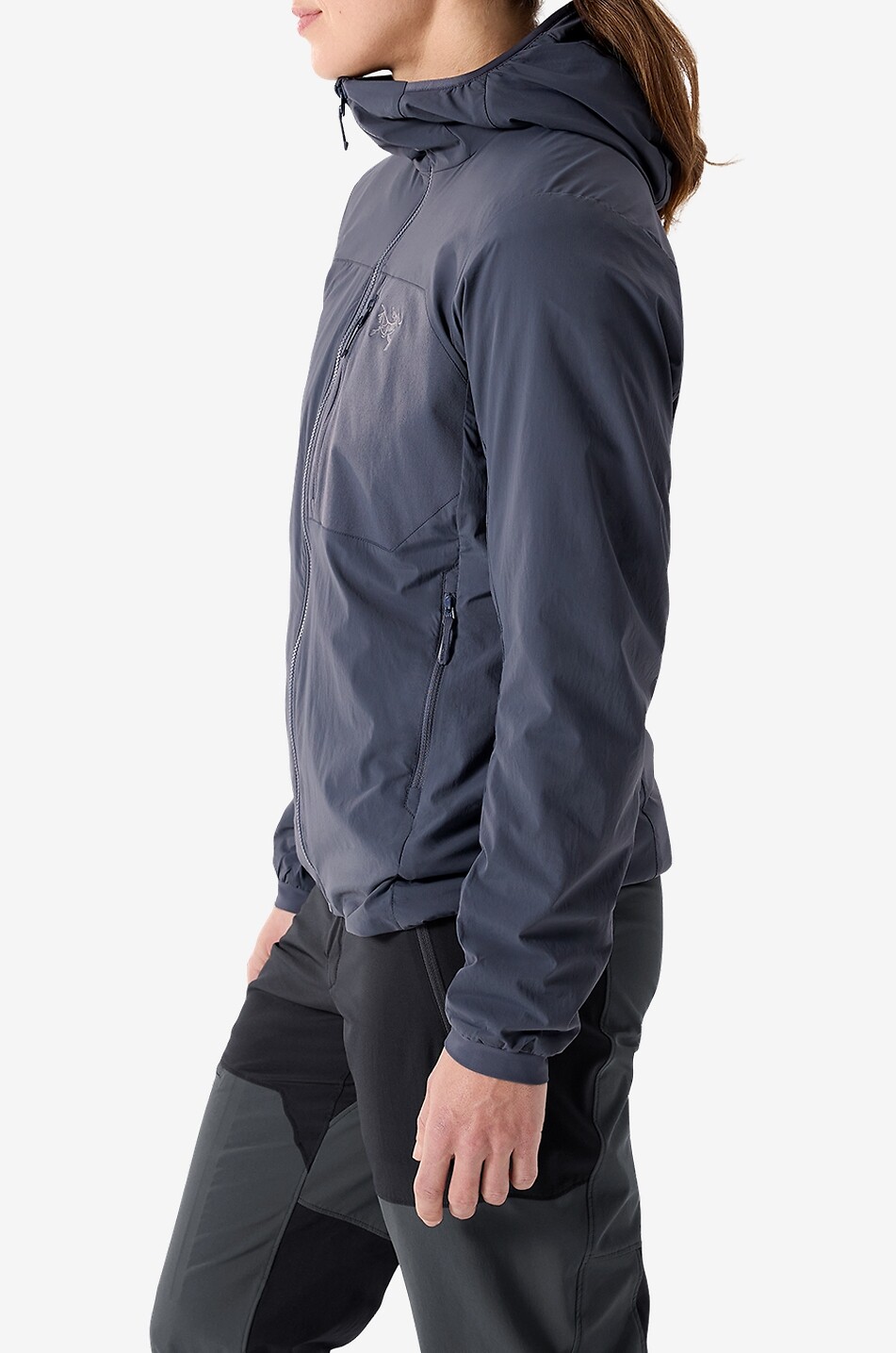 ARC'TERYX Proton SL adjustable hooded windproof jacket Women DARK GREY 4