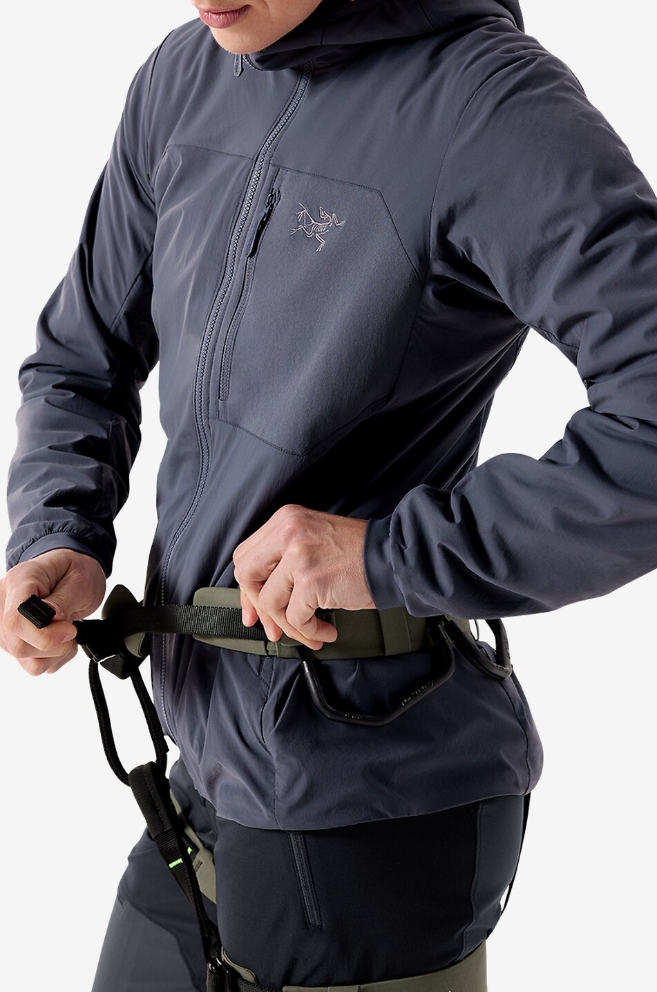 ARC'TERYX Proton SL adjustable hooded windproof jacket Women DARK GREY 7