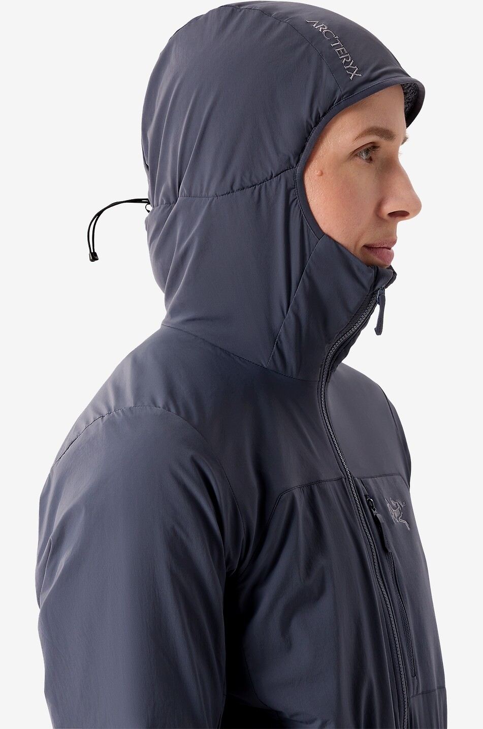 ARC'TERYX Proton SL adjustable hooded windproof jacket Women DARK GREY 9