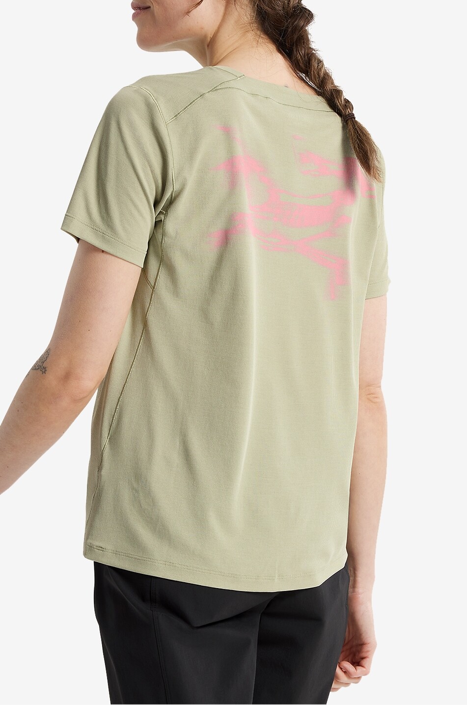 ARC'TERYX Sunna Speed Bird technical fabric crew-neck t-shirt Women LIGHT KHAKI 7