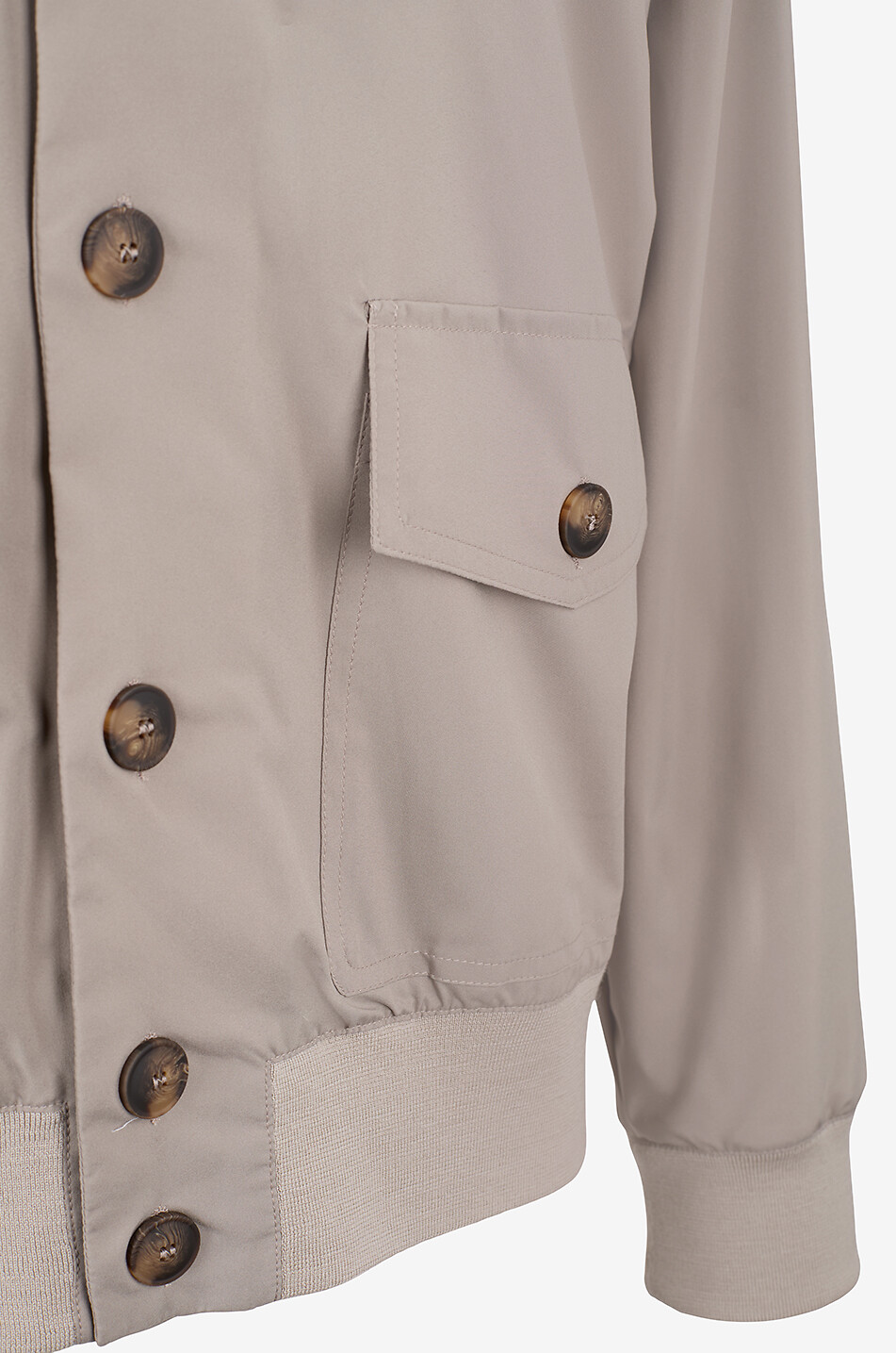 GRAN SASSO Aviator jacket with stand collar and patch pockets Men BROWN 3
