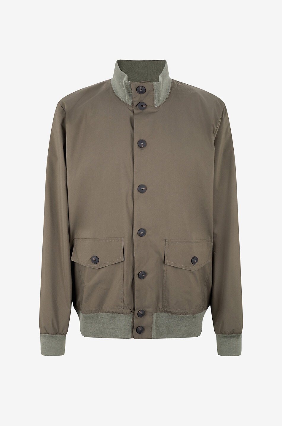 GRAN SASSO Aviator jacket with stand collar and patch pockets Men MEDIUM GREEN 1