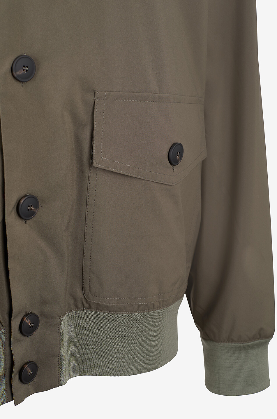 GRAN SASSO Aviator jacket with stand collar and patch pockets Men MEDIUM GREEN 3
