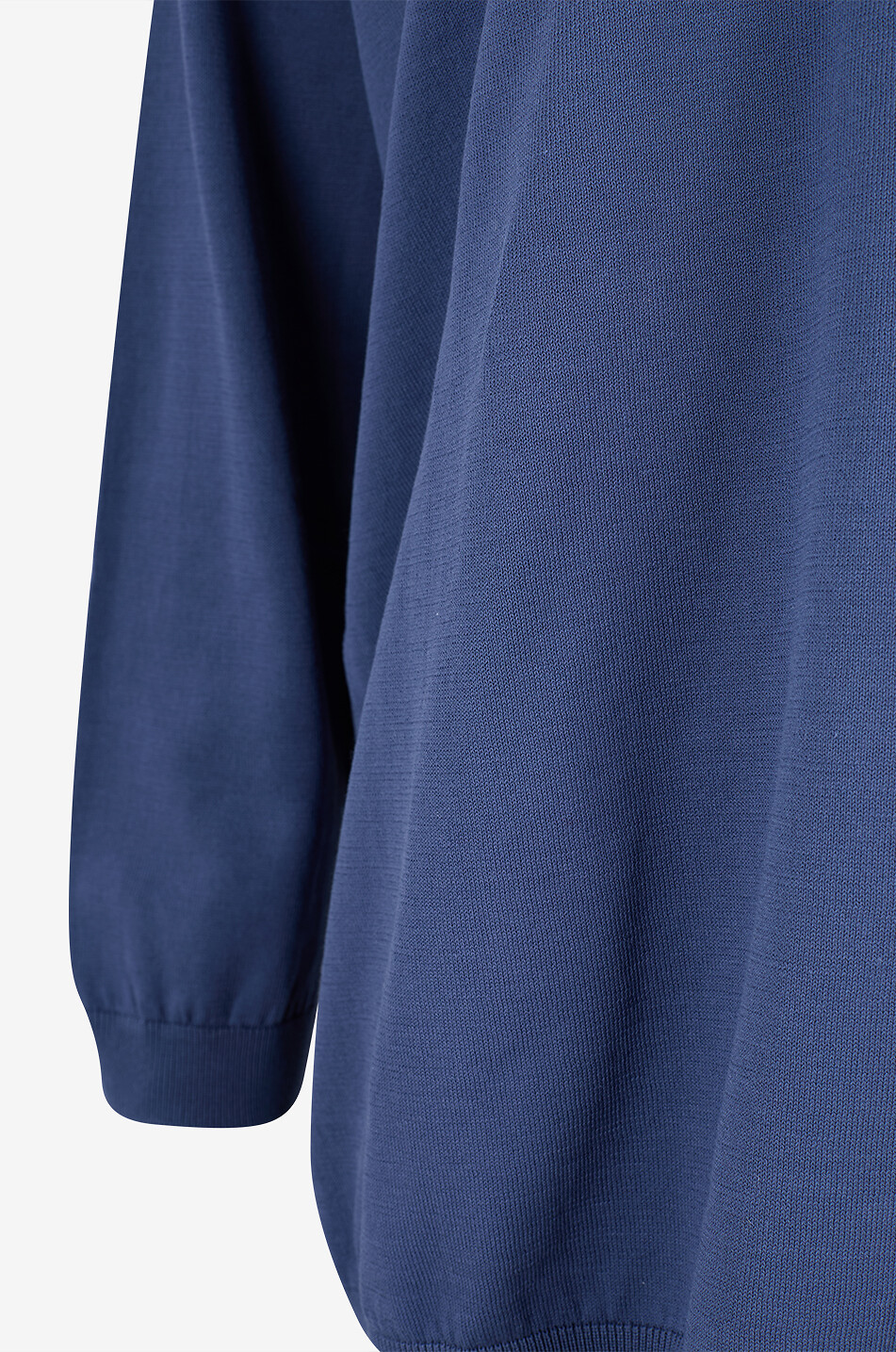 PANICALE Oversized V-neck cotton jumper Women BLUE 3