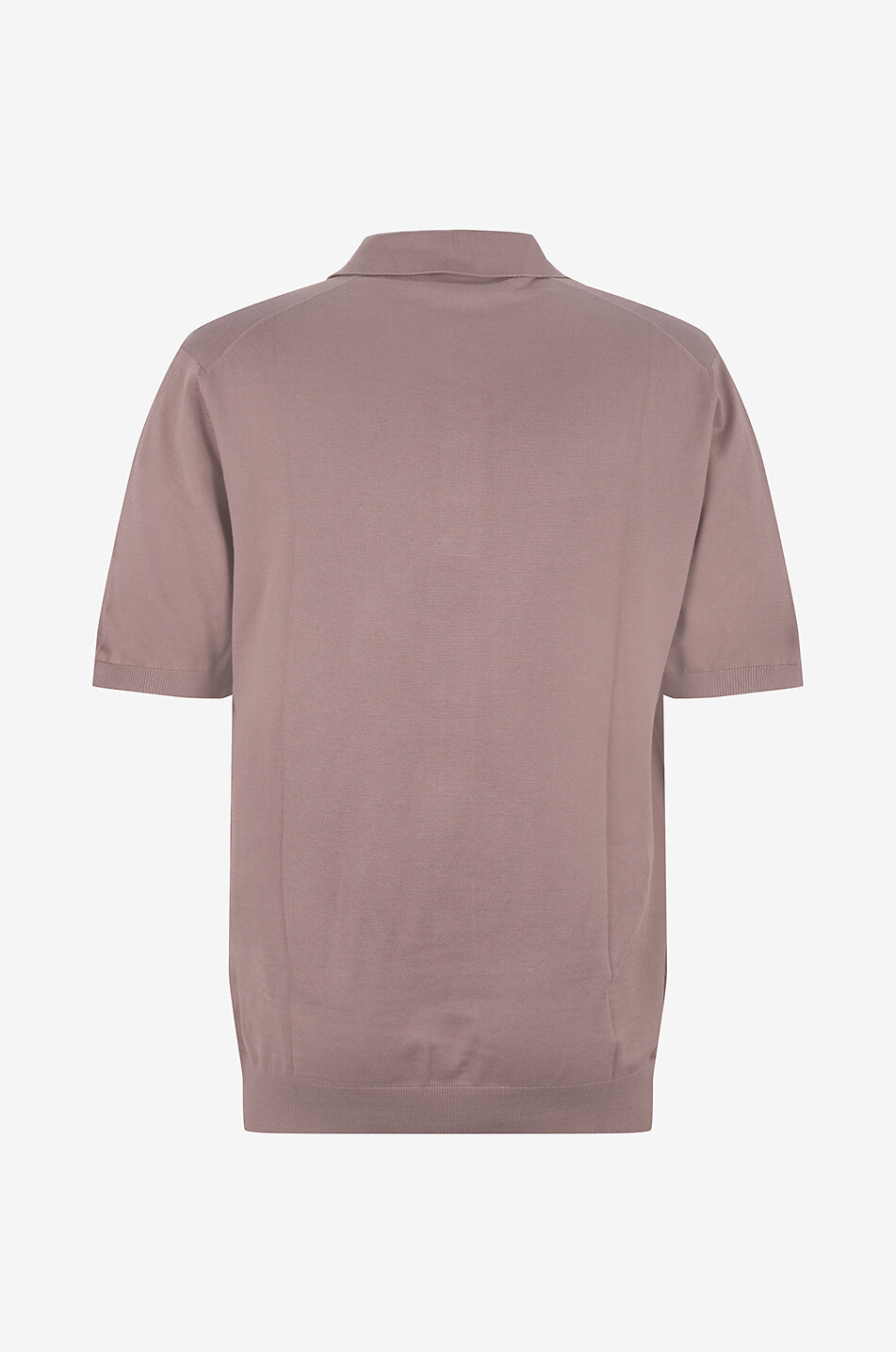 GRAN SASSO Kurzarm-Strick-Polohemd aus Baumwolle Tennis Herren MITTELBRAUN 2