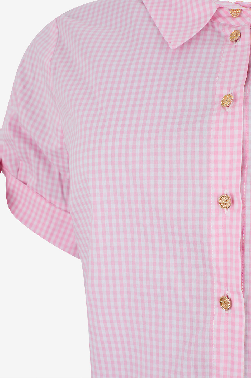 WEILL Chemise droite à motifs Vichy en coton Gynna Femme ROSE 3