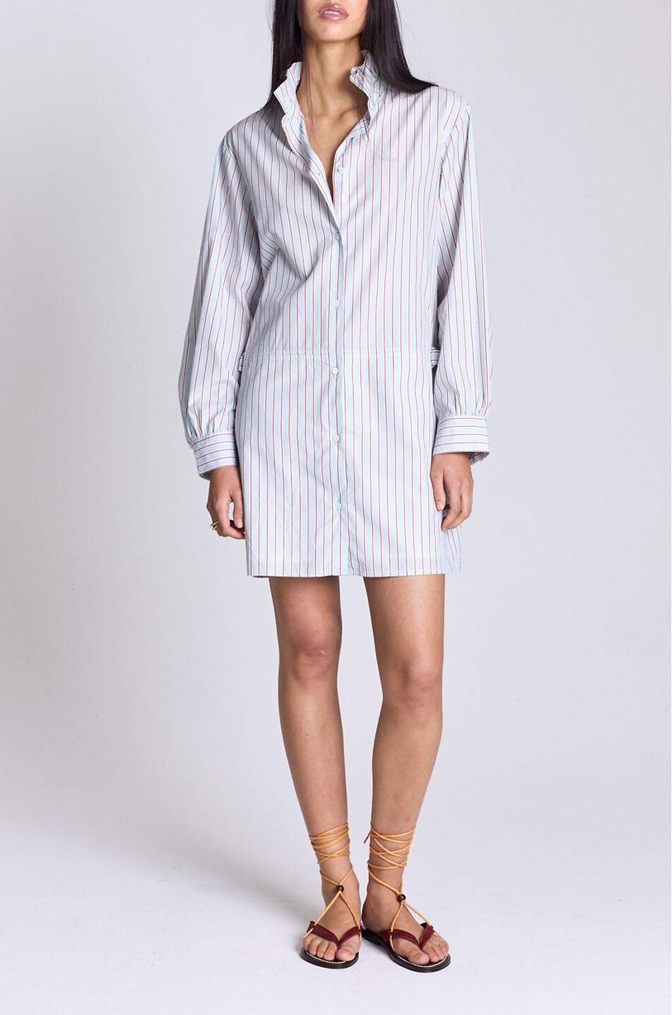 BALZAC PARIS Carmen striped popeline mini shirt dress Women MULTI COLOURED 2