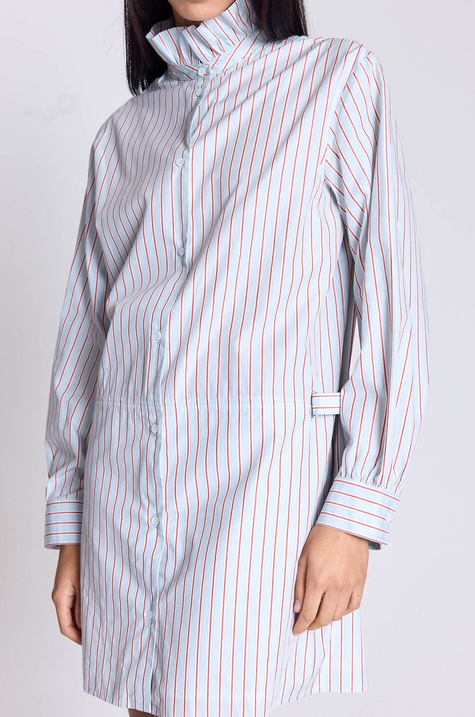 BALZAC PARIS Carmen striped popeline mini shirt dress Women MULTI COLOURED 5