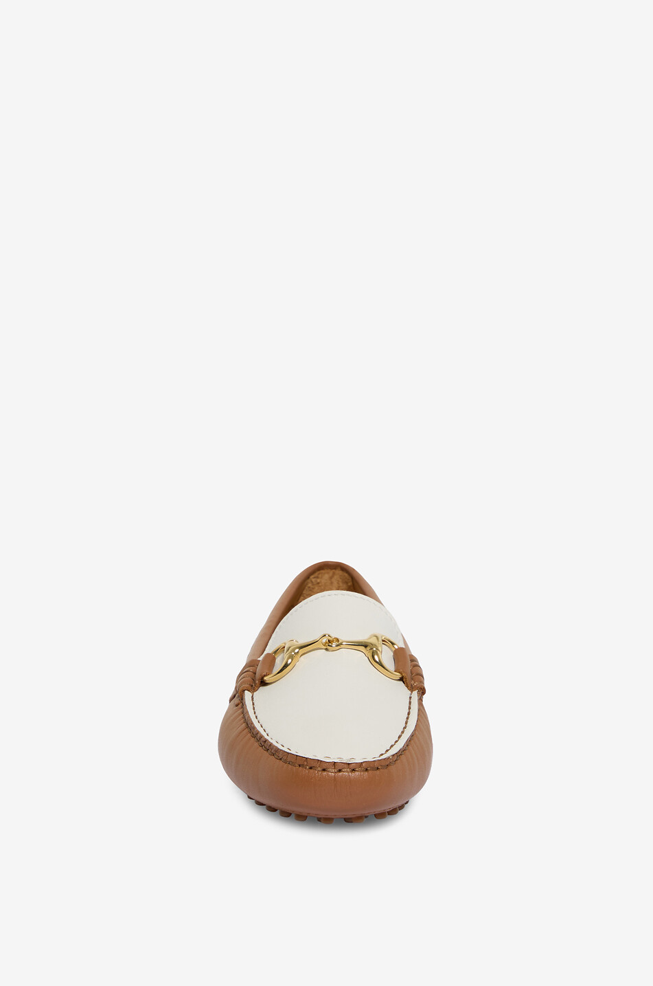 BONGENIE Monza 03 two-tone calfskin leather loafers Women LIGHT BROWN 2