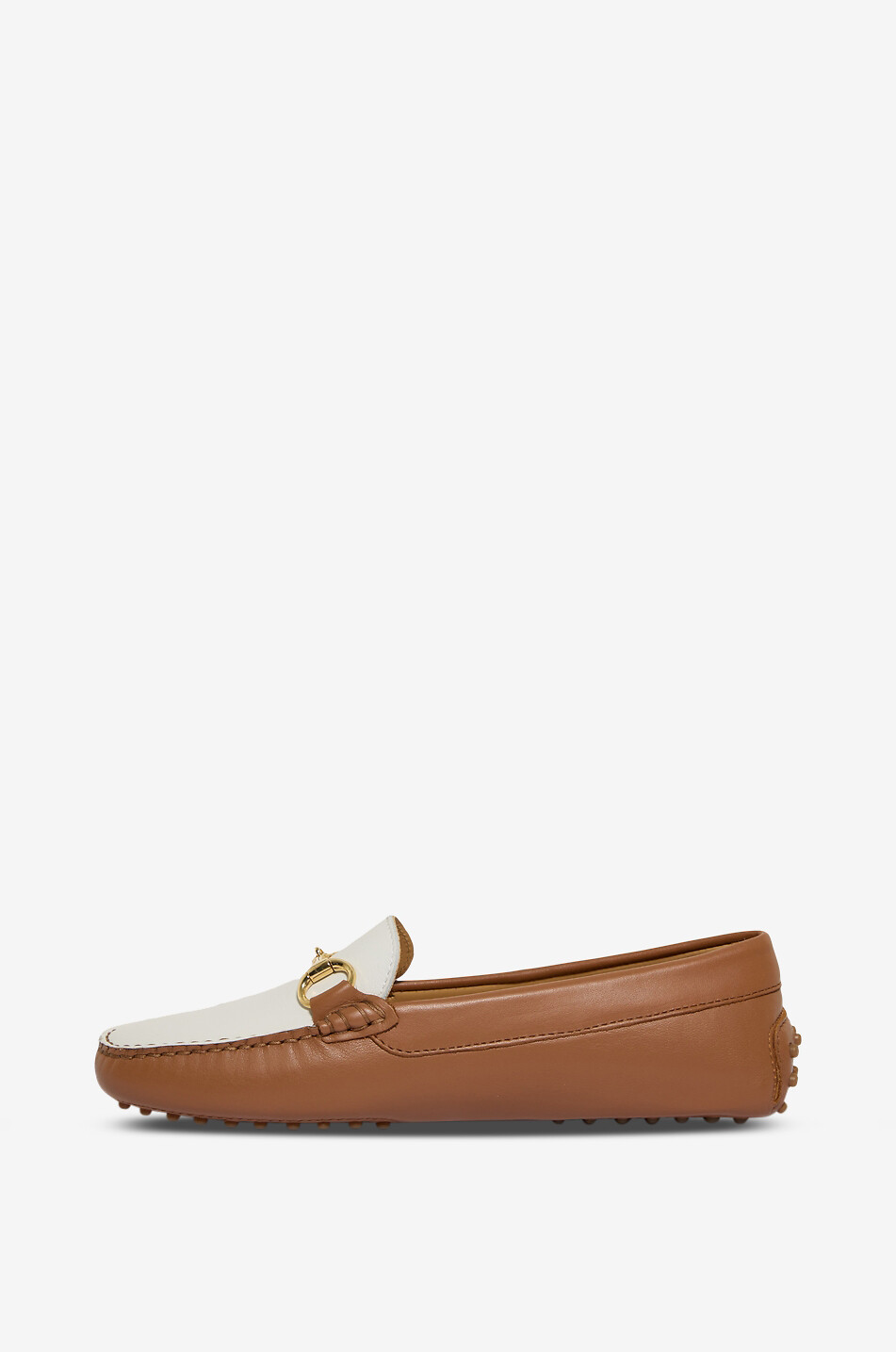 BONGENIE Monza 03 two-tone calfskin leather loafers Women LIGHT BROWN 3