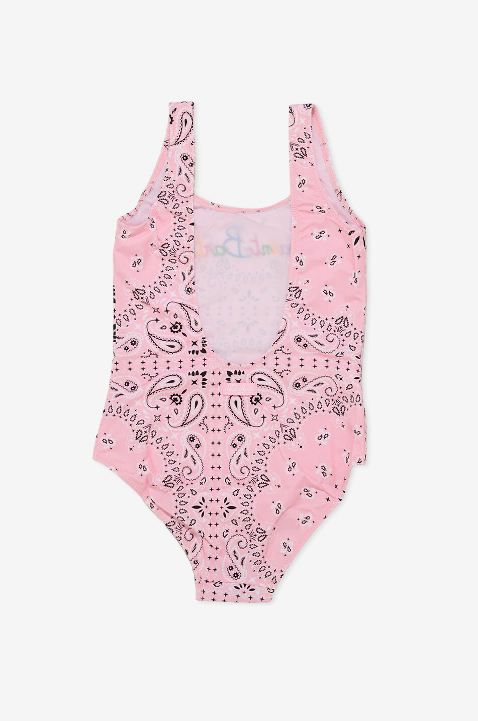 MC2 SAINT BARTH Cara girl's bandana print one-piece swimsuit Girl PINK 2