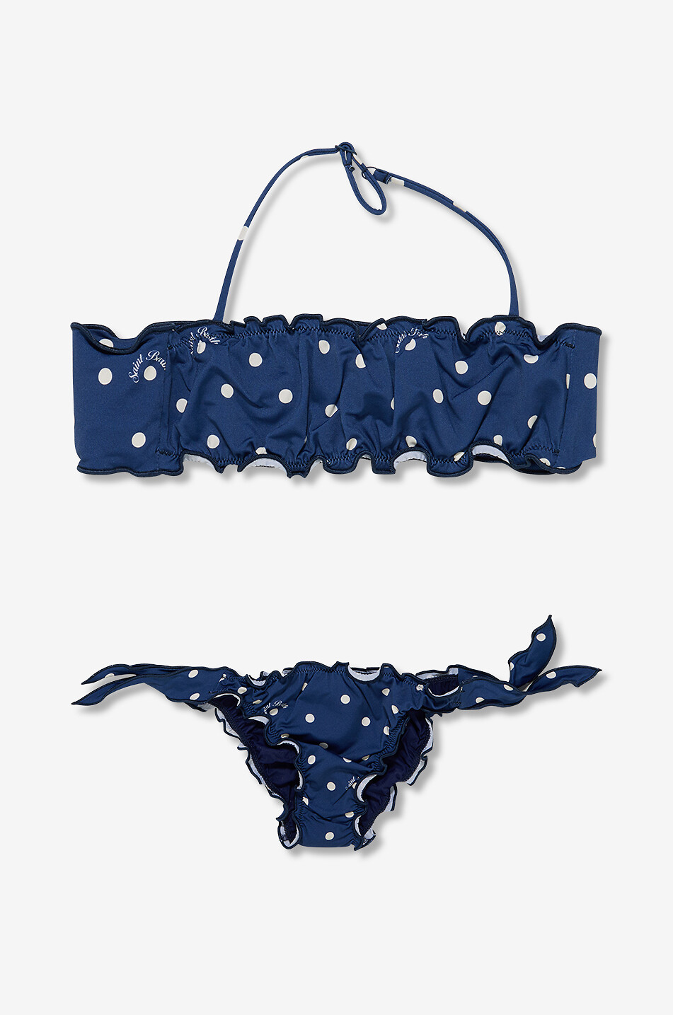 MC2 SAINT BARTH Mädchen-Bikini aus Lycra Emy Mädchen DUNKELBLAU 1