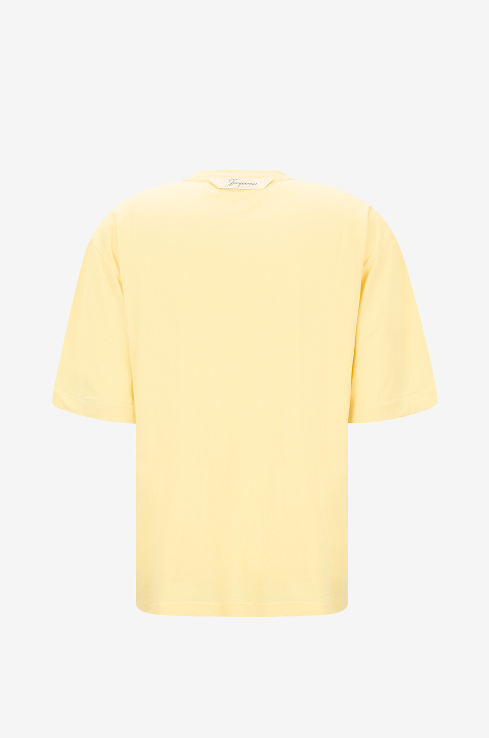 JACQUEMUS T-Shirt mit Rundhalsausschnitt aus Jersey Le Tee-Shirt Rond Carré Herren GELB 2