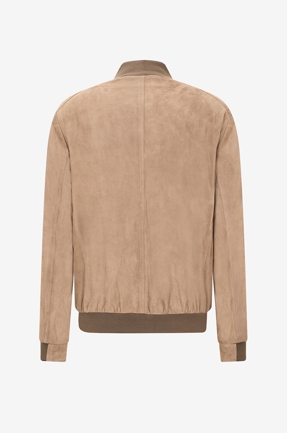 MOORER Blouson à col montant en cuir de mouton Carlos Homme MARRON 2