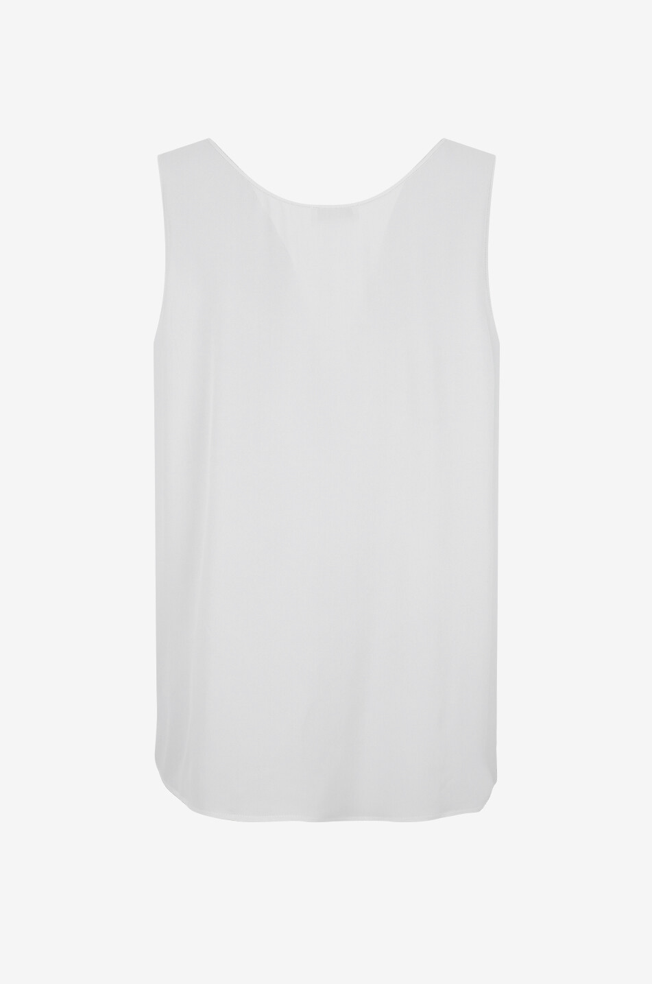 PANICALE Sleeveless crewneck top in silk blend Women EGGSHELL 2